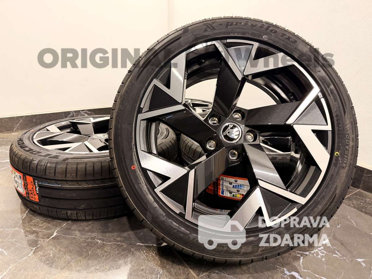 ☀️original alu kola skoda superb IV Trisuli letní r18 3P0601025k fl8