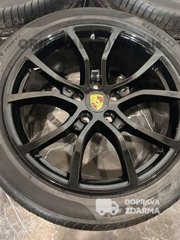 original ALU KOLA RÁFKY Porsche Cayenne E3 9Y r21 Exclusive turbo 9Y0601025BH / 9Y0601025BJ