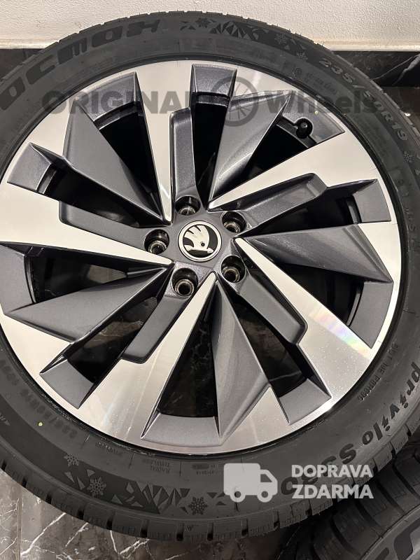 original alu kola ráfky skoda kodiaq 2 r19 zimní 57H071499D