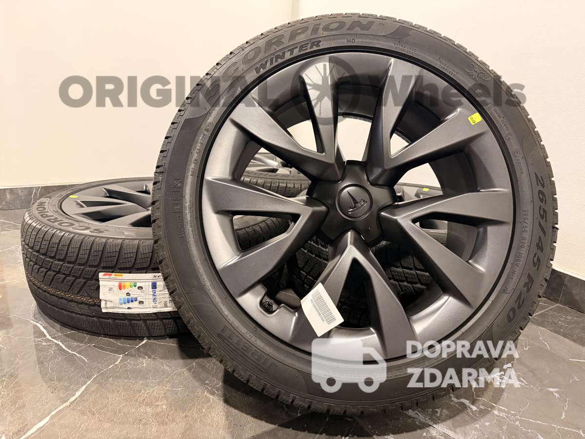 Originální alu kola Tesla Model X r20 zimní dot20/23  1620221-00-B 1620222-00-B