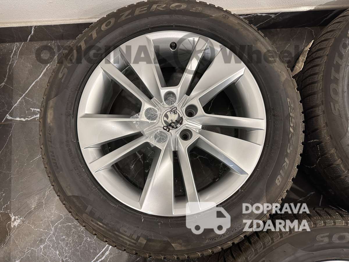 original alu kola ráfky škoda kodiaq zimní r18 565601025c