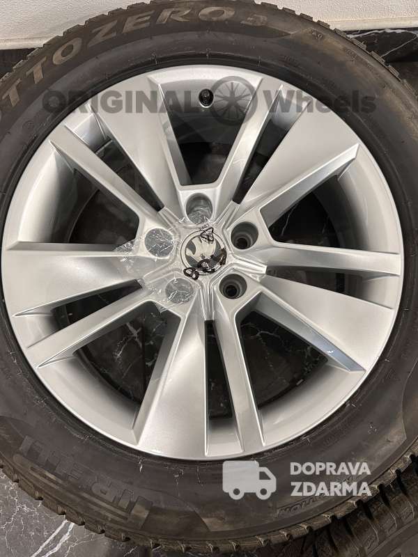 original alu kola ráfky škoda kodiaq zimní r18 565601025c