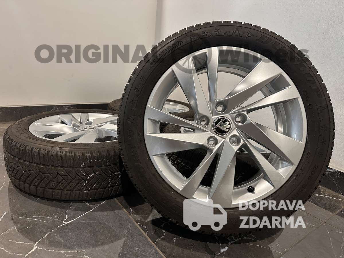 originál alu kola zimní Škoda NEVIS Octavia IV r17 5E3071497H