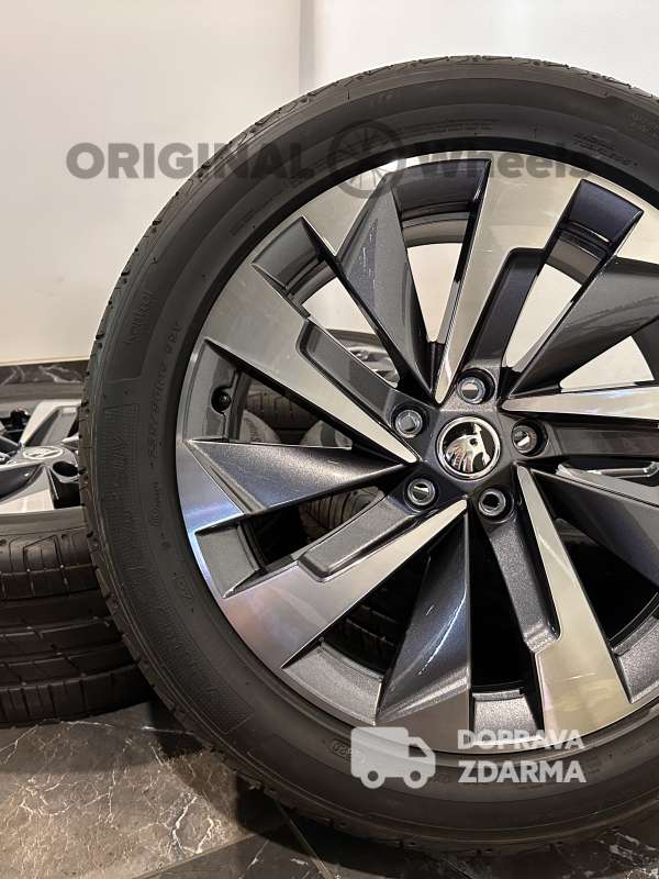 original alu kola ráfky letní skoda kodiaq 2 r19 zimní 57H071499D