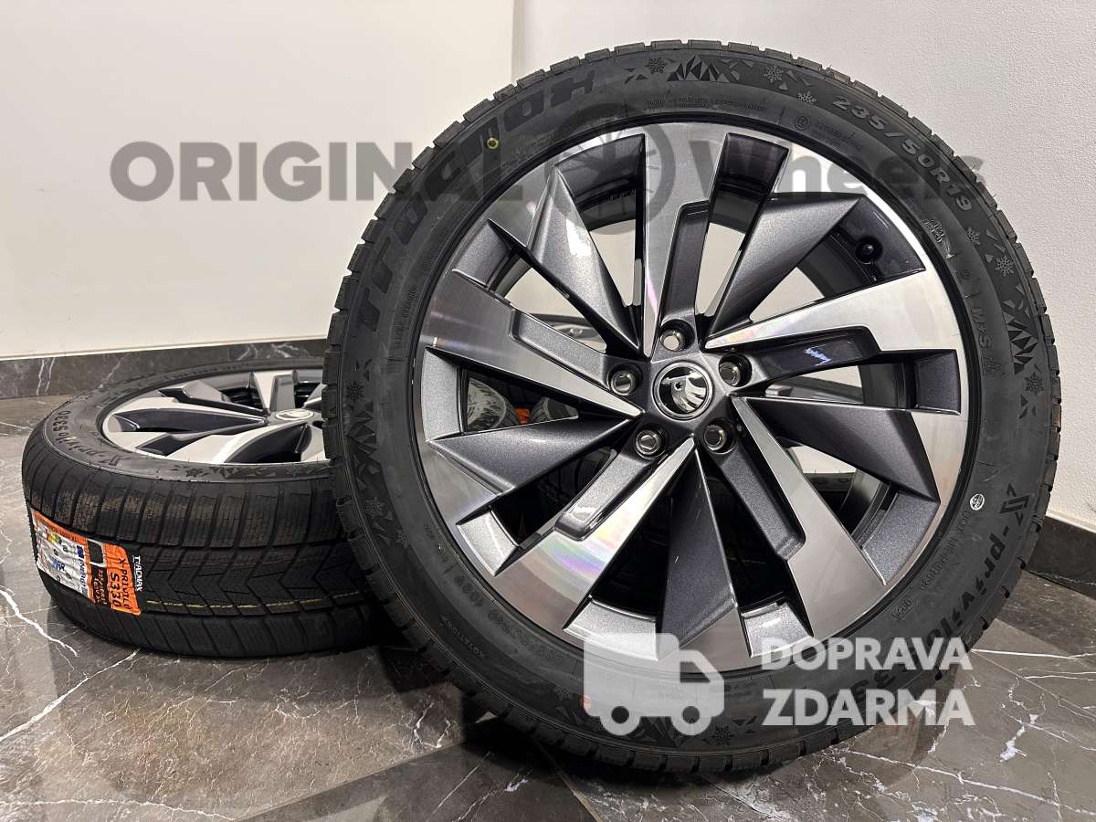 original alu kola ráfky skoda kodiaq 2 r19 zimní 57H071499D