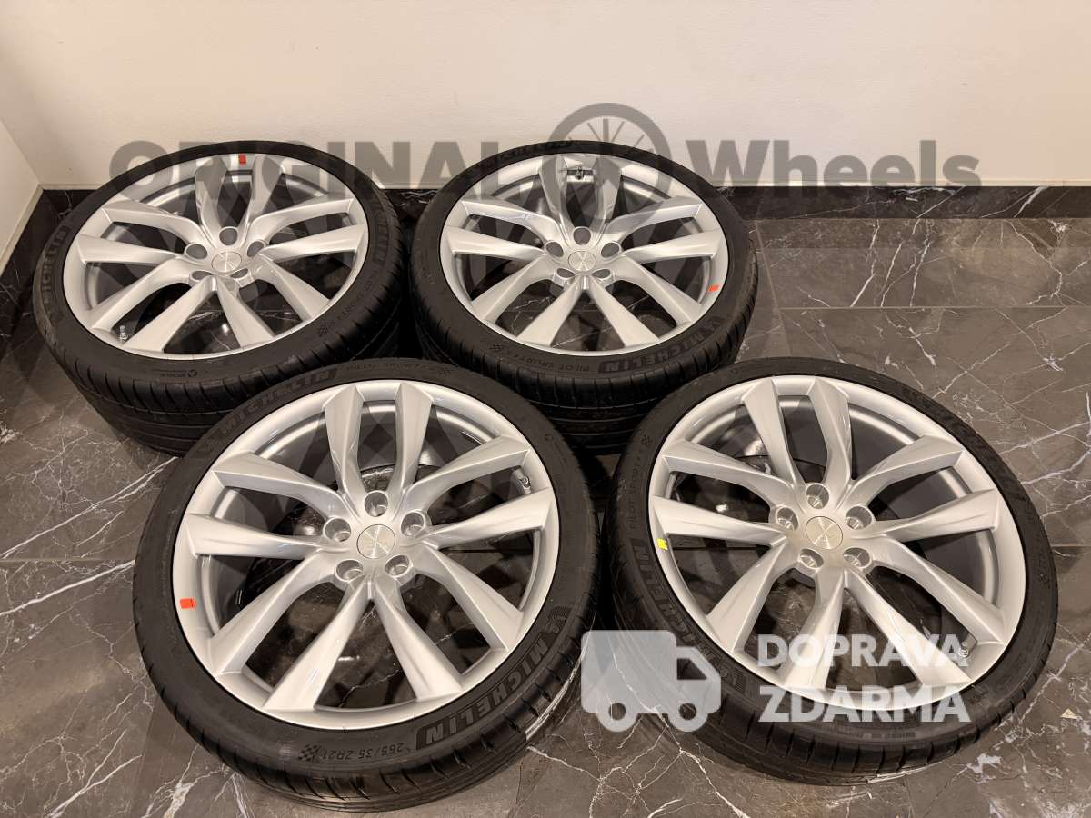 originální alu sada letní Tesla Model S 1075749-00-C 1075748-00-D r21 Arachnid