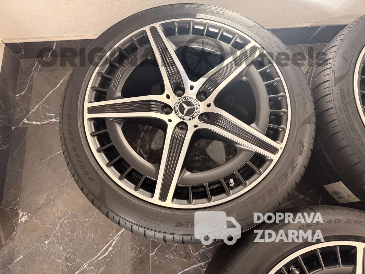 Originální letni disky , alu kola Mercedes Benz EQE 43 53 AMG 20" V295 A2954012700 A2954012800 černé matné