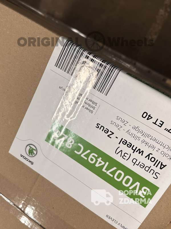 original alu kola ráfky skoda SUPERB III IV ZEUS R17 3V0601025AJ