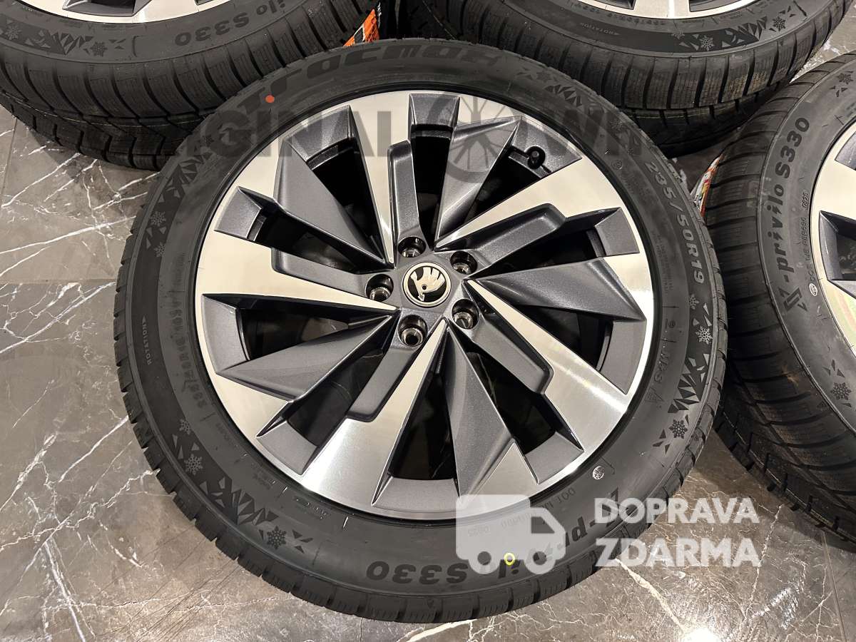 original alu kola ráfky skoda kodiaq 2 r19 zimní 57H071499D