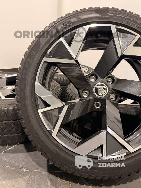 ❄️original alu kola skoda superb IV Trisuli zimní 3P0601025k pirelli