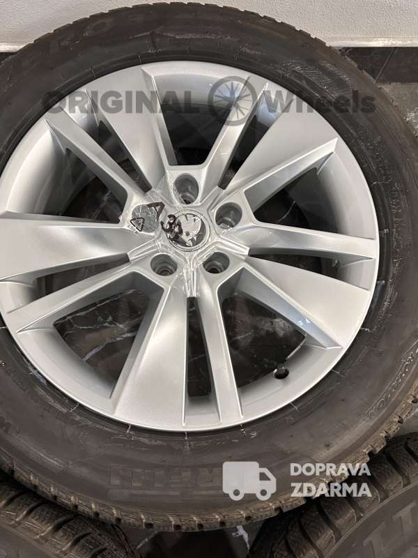 original alu kola ráfky škoda kodiaq zimní r18 565601025c