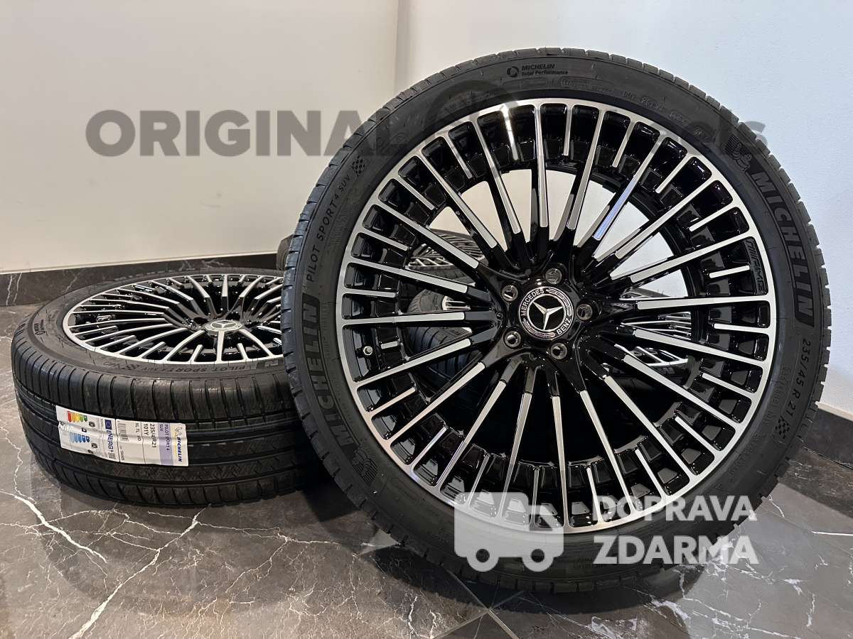 original alu kola ráfky letní mercedes eqc amg r21 5x112 a2934011100 a2934011000