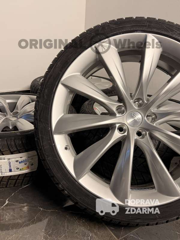 originaál alu kola zimní Tesla Model X 1027246-00-E / 1027247-00-E r22
