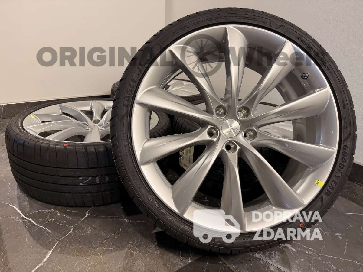 originální letní alu kola Tesla Model X silber r22 1027246-00-E léto