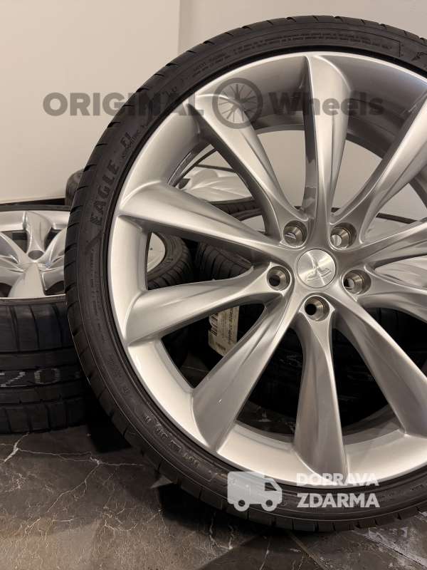 originální letní alu kola Tesla Model X silber r22 1027246-00-E léto