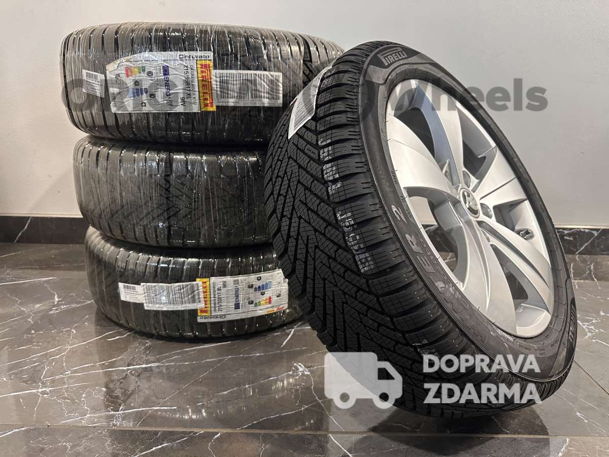 original alu kola zimní ráfky škoda superb III IV R17 3v0073647 8z8 + TPMS