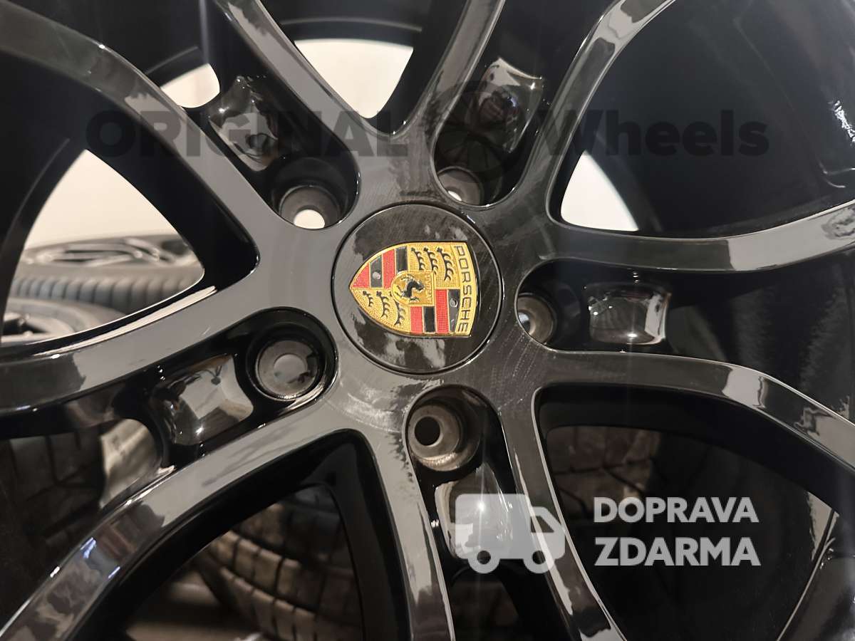original ALU KOLA RÁFKY Porsche Cayenne E3 9Y r21 Exclusive turbo 9Y0601025BH / 9Y0601025BJ