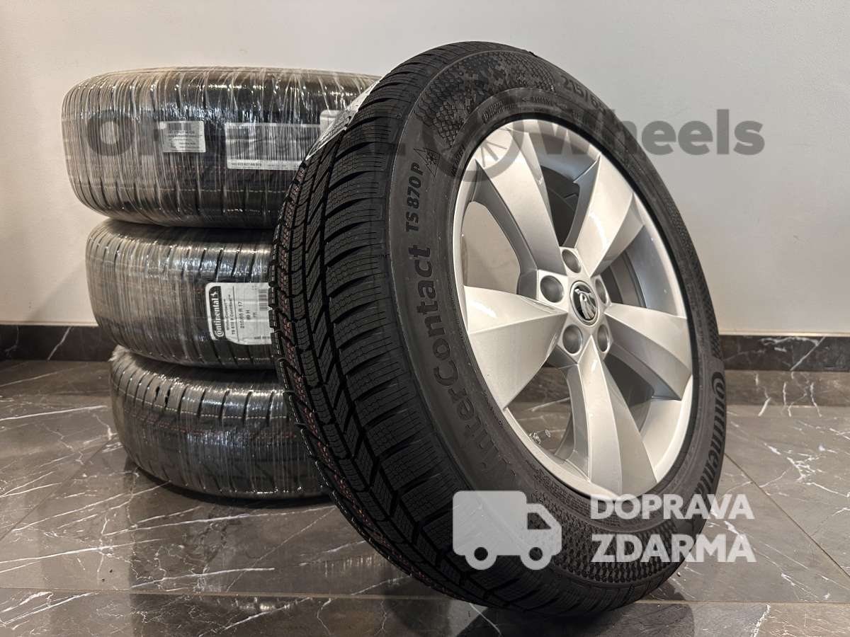 original alu kola ráfky zimní Škoda Kodiaq Nanuq r17 5x112 5656073627 + TPMS