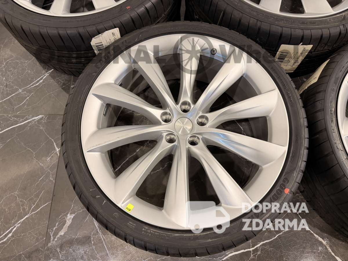 originální letní alu kola Tesla Model X silber r22 1027246-00-E léto