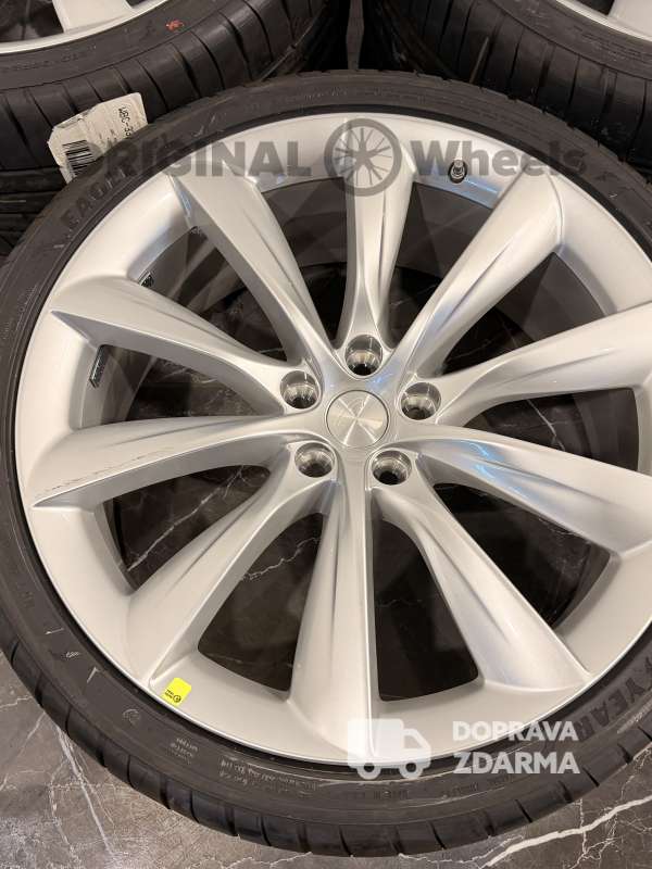 originální letní alu kola Tesla Model X silber r22 1027246-00-E léto