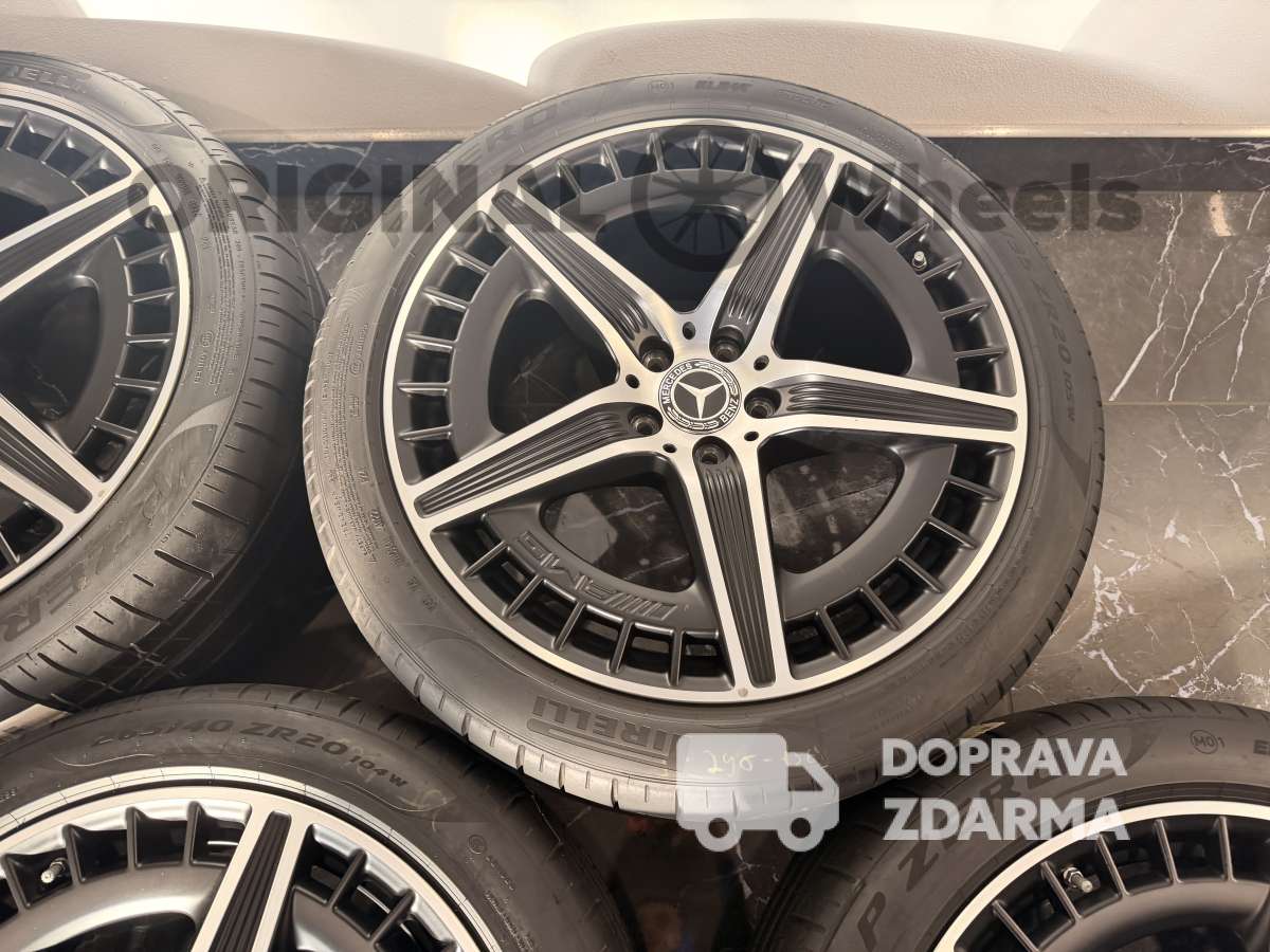 Originální letni disky , alu kola Mercedes Benz EQE 43 53 AMG 20" V295 A2954012700 A2954012800 černé matné