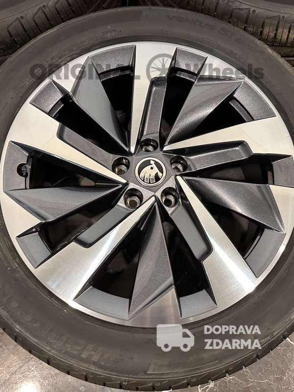 original alu kola ráfky letní skoda kodiaq 2 r19 zimní 57H071499D