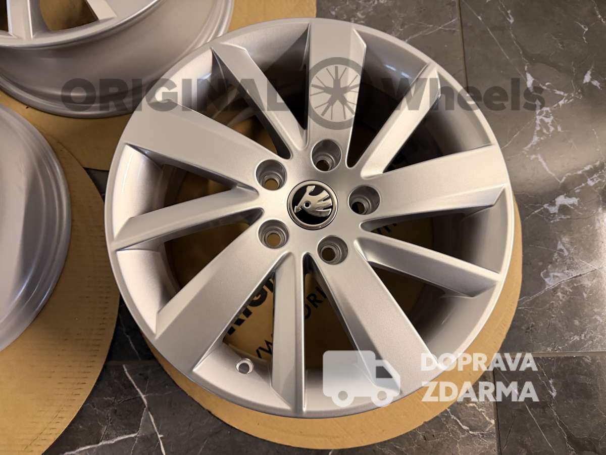 originální alu kola škoda octavia 3 r16 5x112 et46 6,5j 5F0601025 NOVÉ
