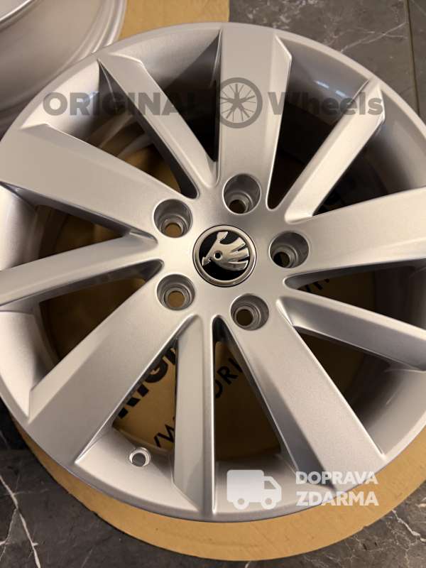 originální alu kola škoda octavia 3 r16 5x112 et46 6,5j 5F0601025 NOVÉ