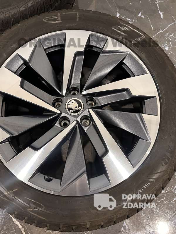 original alu kola ráfky zimní skoda kodiaq 2 r19 zimní 57H071499D