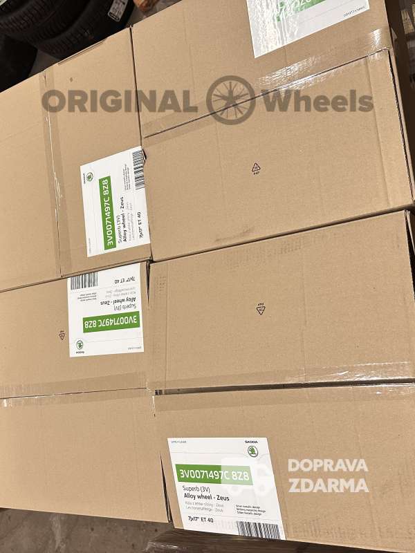 original alu kola ráfky skoda SUPERB III IV ZEUS R17 3V0601025AJ