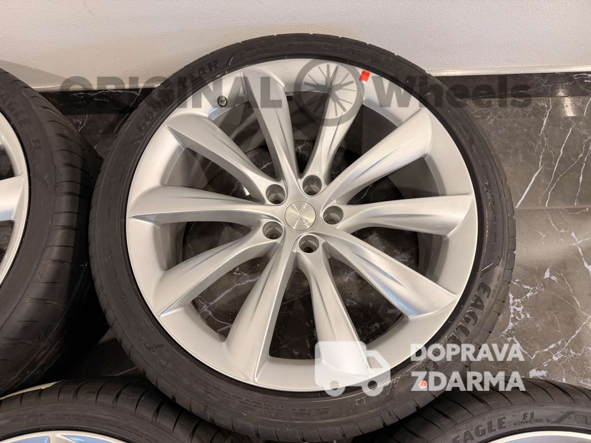 originální letní alu kola Tesla Model X silber r22 1027246-00-E léto
