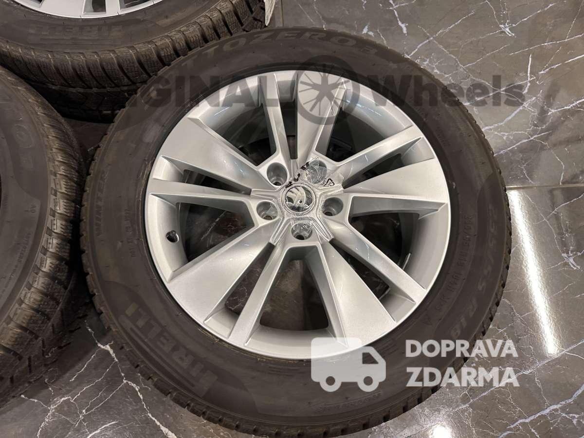 original alu kola ráfky škoda kodiaq zimní r18 565601025c