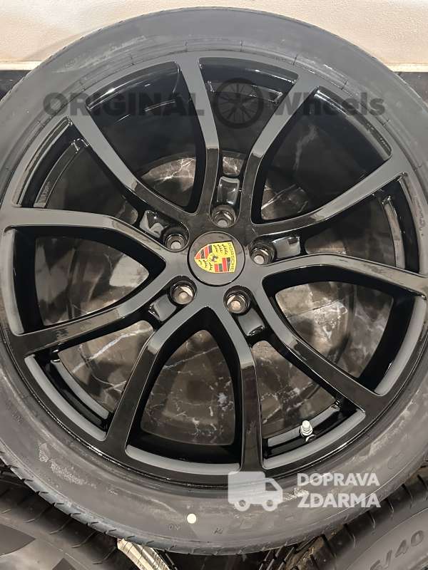 original ALU KOLA RÁFKY Porsche Cayenne E3 9Y r21 Exclusive turbo 9Y0601025BH / 9Y0601025BJ