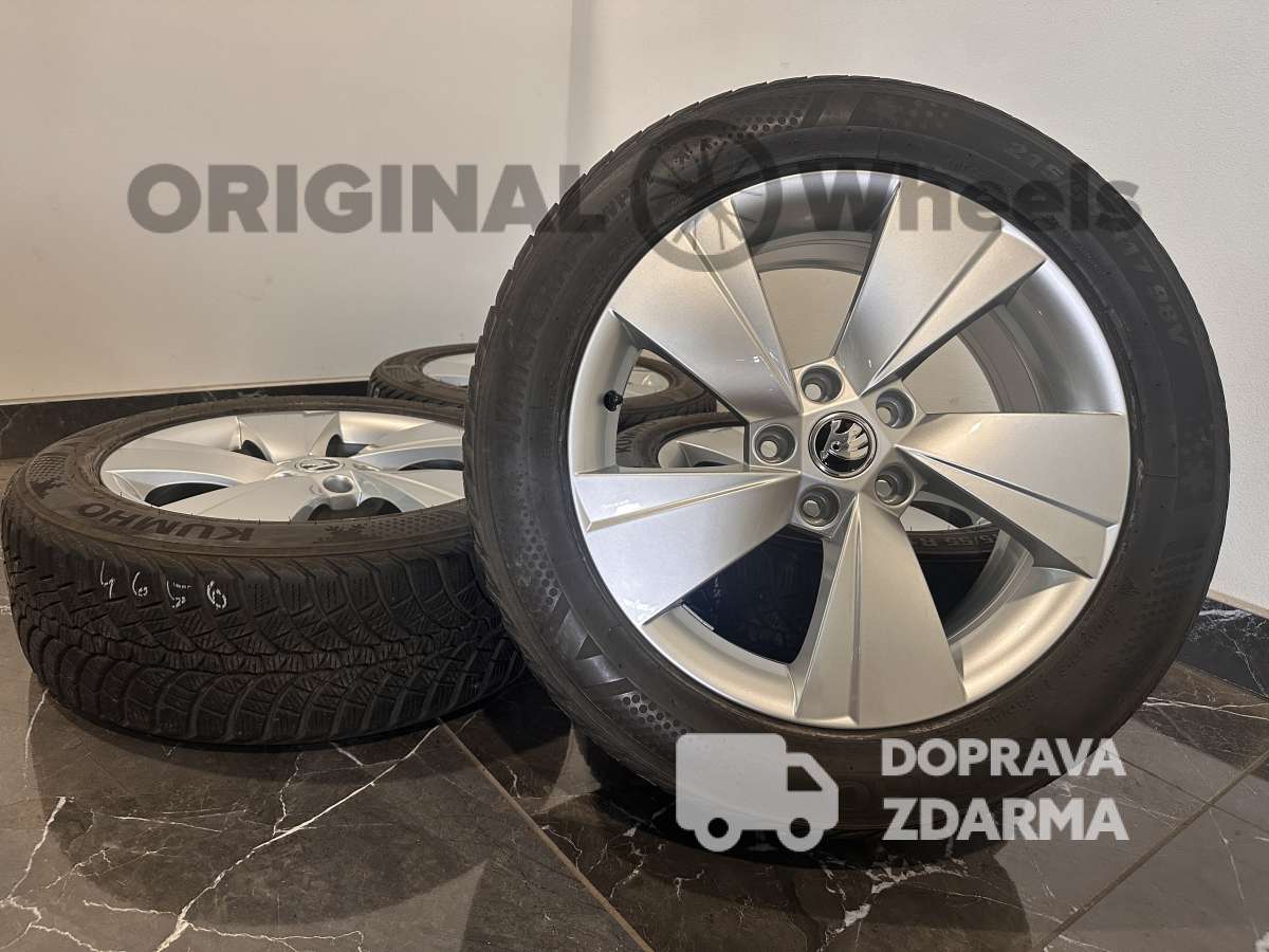 original alu kola ráfky škoda SUPERB III IV zimmí R17 3V0601025A