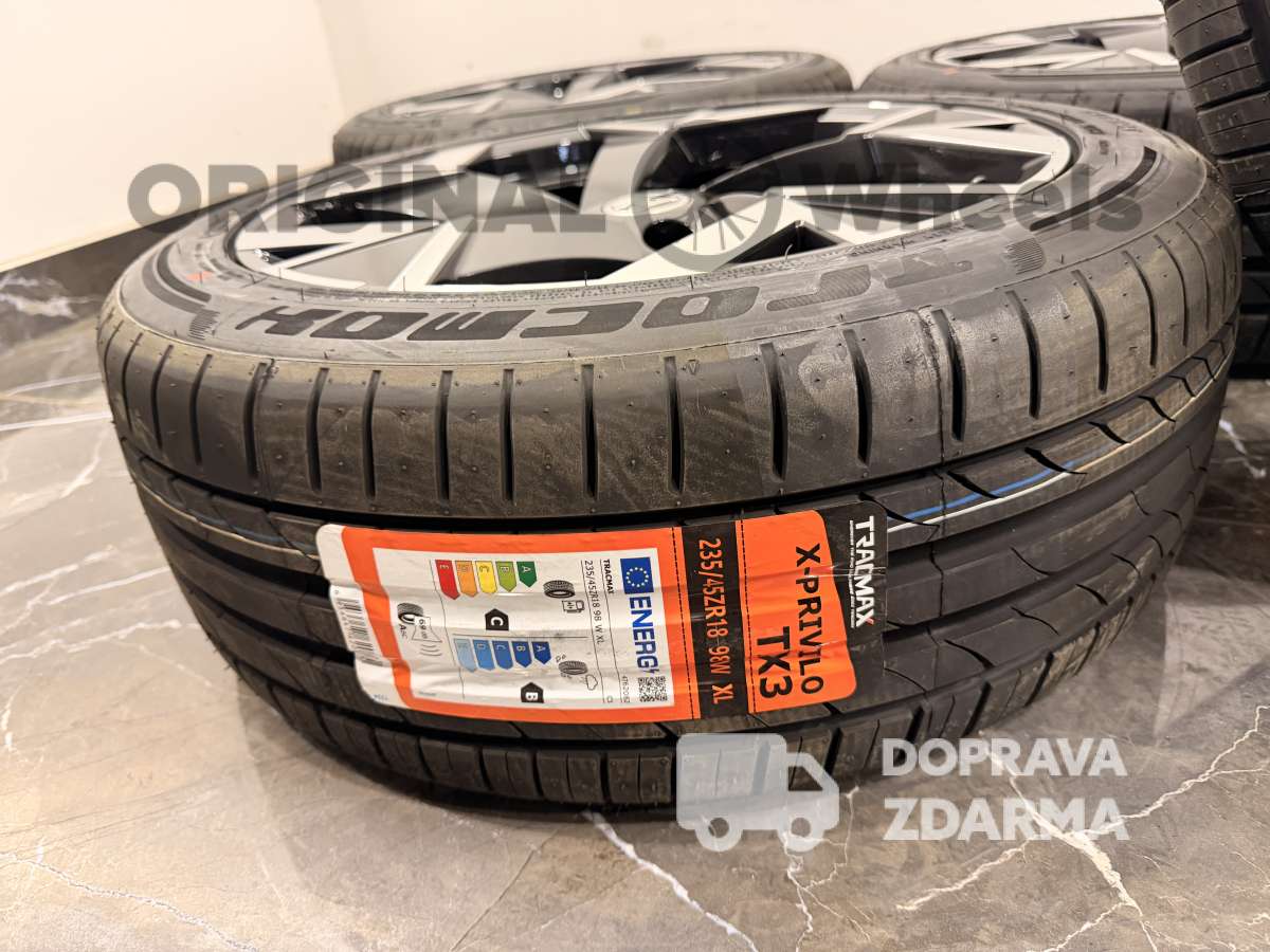 ☀️original alu kola skoda superb IV Trisuli letní r18 3P0601025k fl8