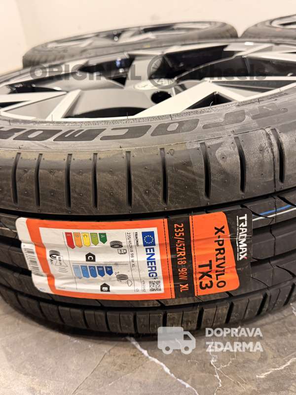 ☀️original alu kola skoda superb IV Trisuli letní r18 3P0601025k fl8