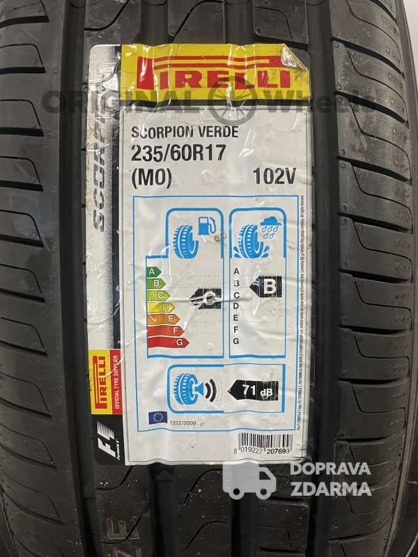 2X Pirelli 235/60/17 Scorpion Verde 102V MO DPH