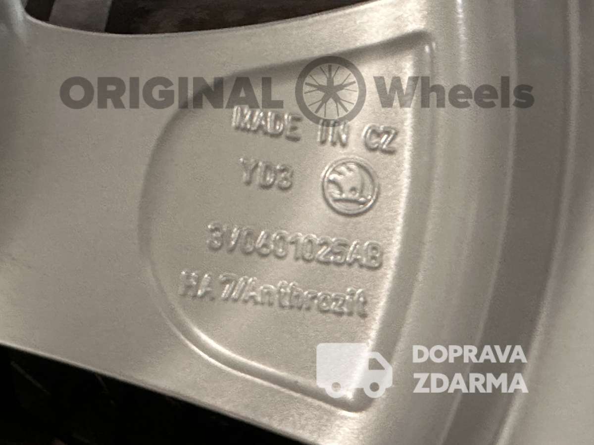 original alu kola ráfky škoda SUPERB III IV zimmí R17 3V0601025A