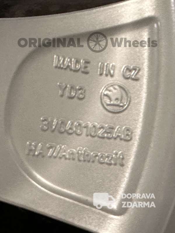original alu kola ráfky škoda SUPERB III IV zimmí R17 3V0601025A