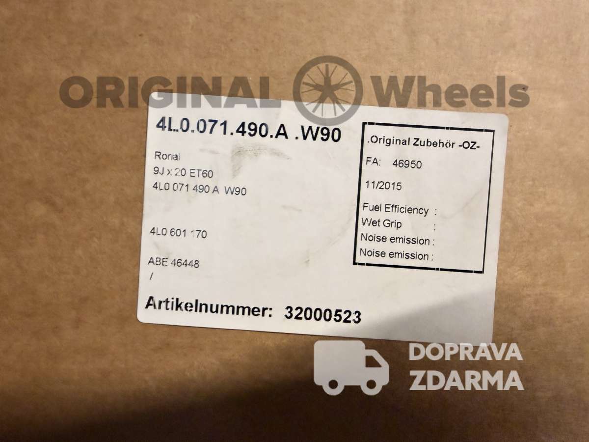 original alu kola audi q7 4L 5x130 r20 touareg 4L0071490A