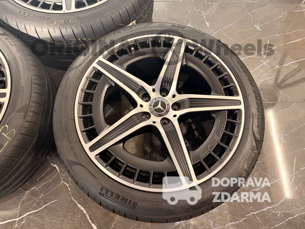Originální letni disky , alu kola Mercedes Benz EQE 43 53 AMG 20" V295 A2954012700 A2954012800 černé matné