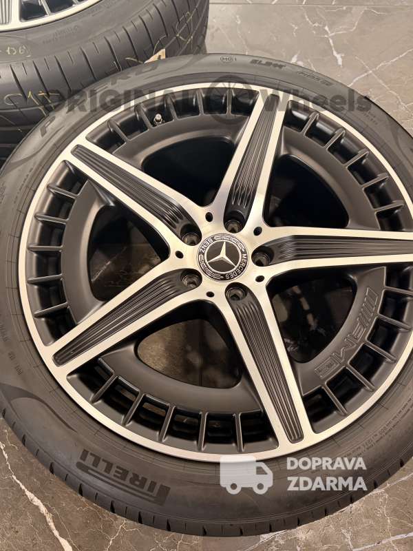 Originální letni disky , alu kola Mercedes Benz EQE 43 53 AMG 20" V295 A2954012700 A2954012800 černé matné