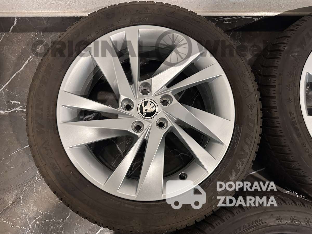originál alu kola zimní Škoda NEVIS Octavia IV r17 5E3071497H