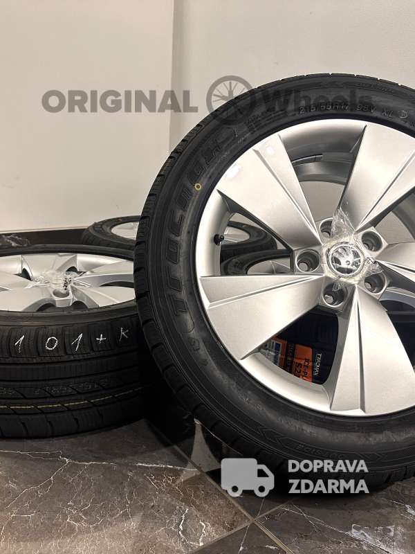 original alu kola škoda superb III IV R17 3V0601025AJ zimní