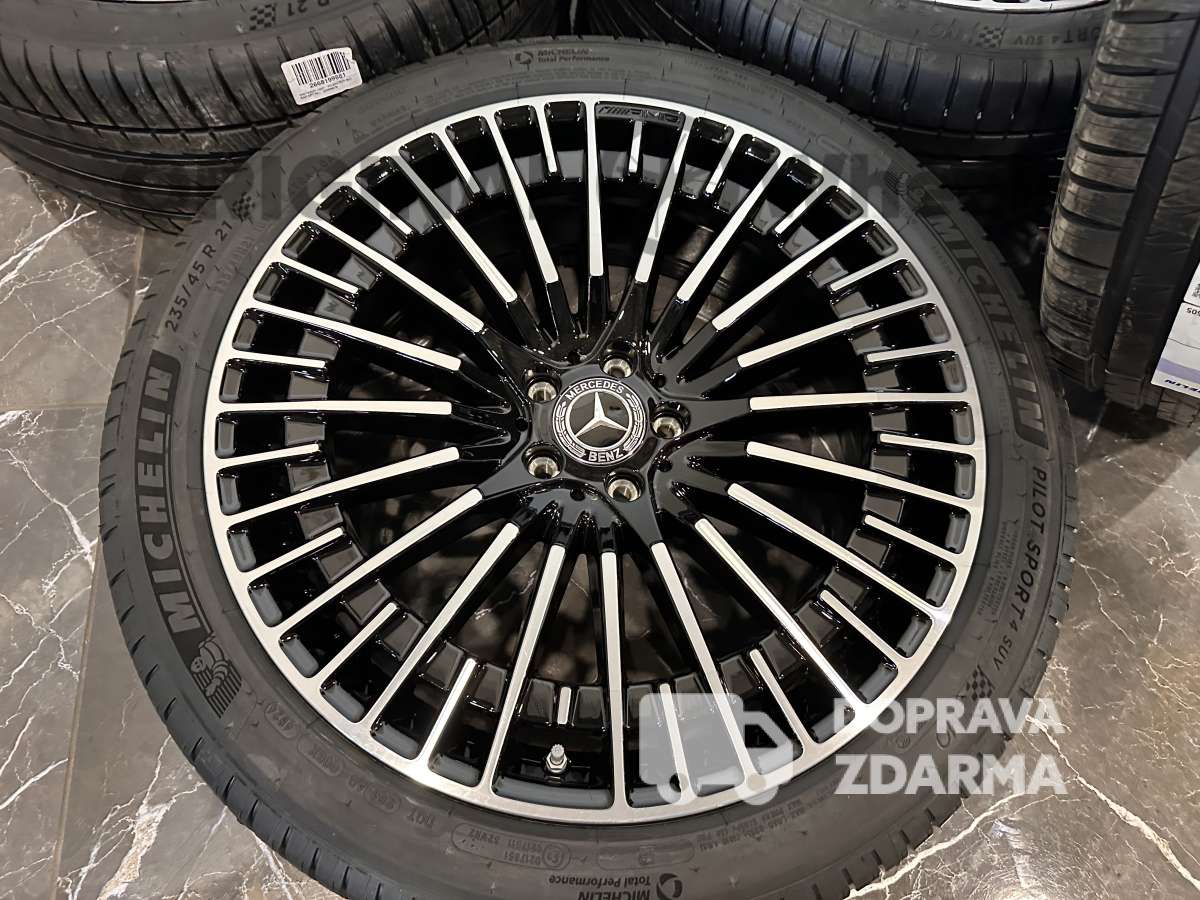 original alu kola ráfky letní mercedes eqc amg r21 5x112 a2934011100 a2934011000