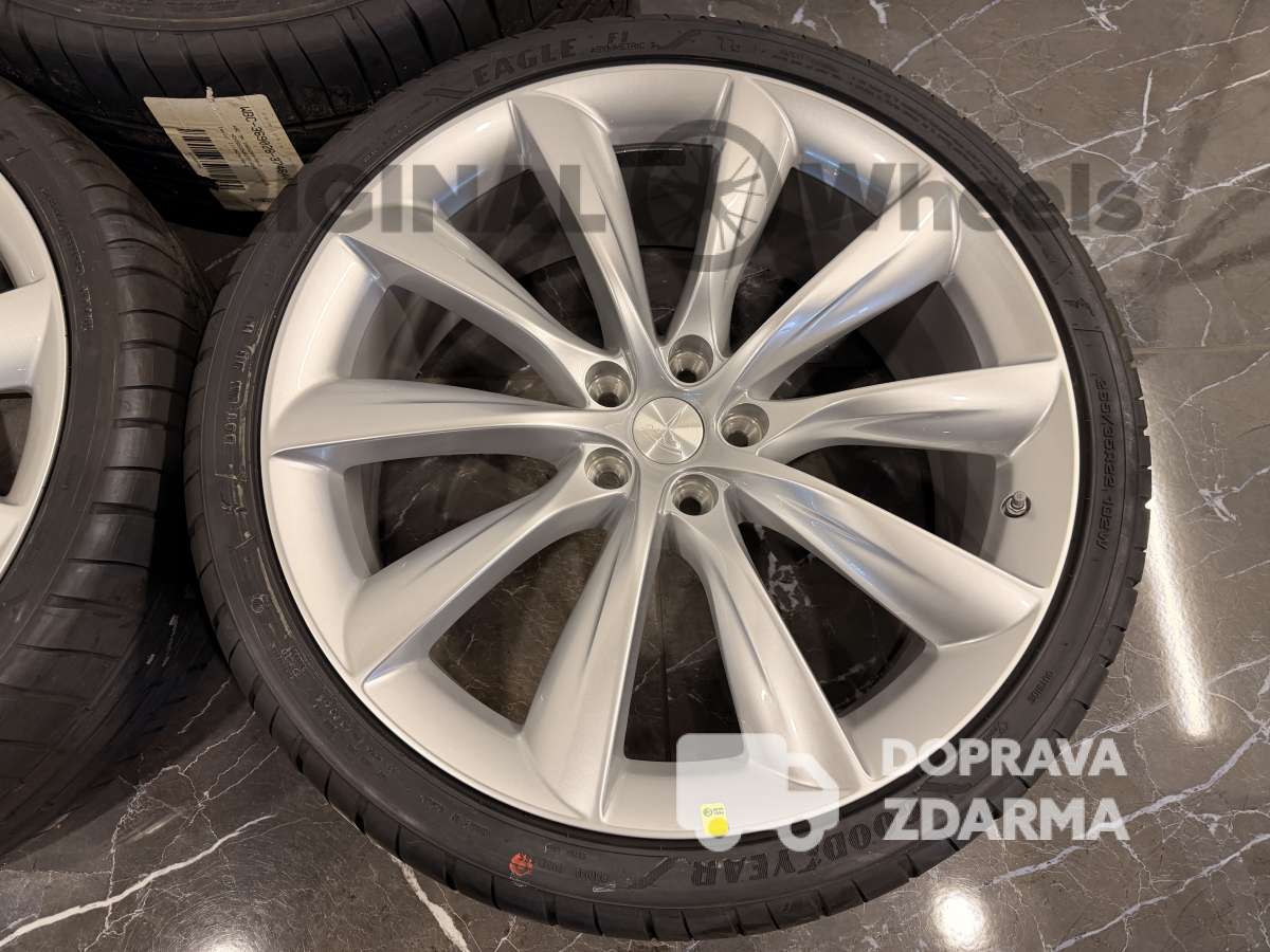 originální letní alu kola Tesla Model X silber r22 1027246-00-E léto