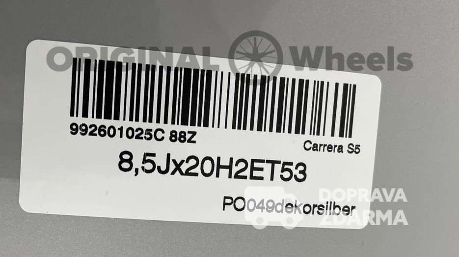 Porsche 992 Carrera R20 R21 - DPH, č.132067838