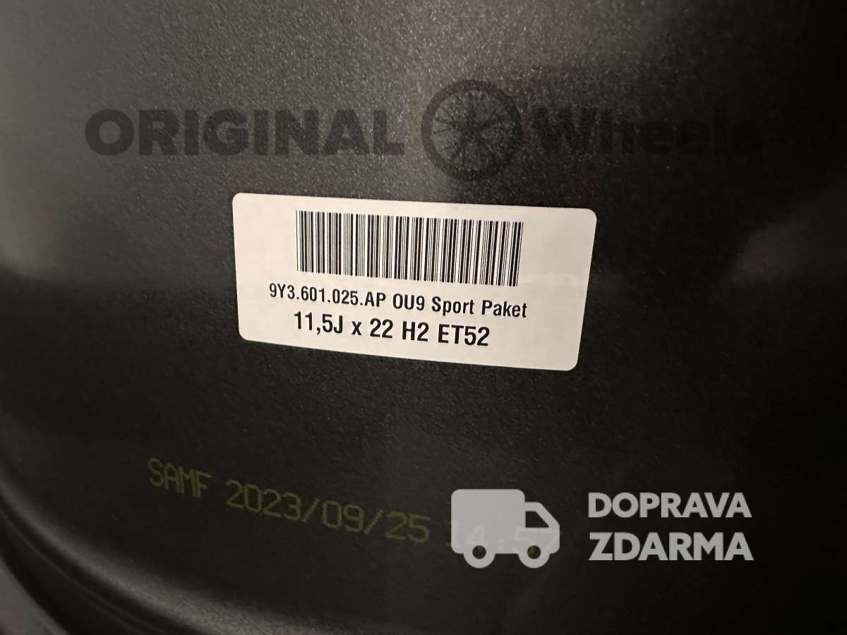 original Porsche Cayenne R22 9Y3 Coupé 9Y3601025CC 9Y3601025AP DPH