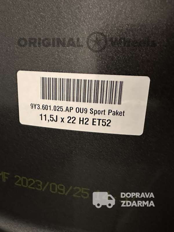 original Porsche Cayenne R22 9Y3 Coupé 9Y3601025CC 9Y3601025AP DPH