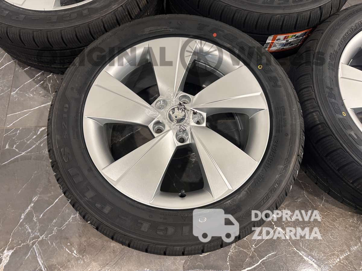 original alu kola škoda superb III IV R17 3V0601025AJ zimní